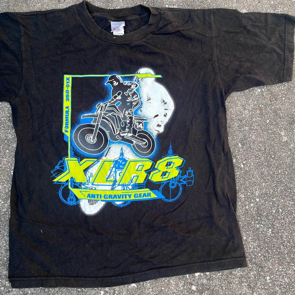 Kids Black Graphic T-Shirt